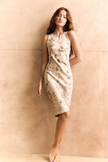 Hand Dyed Shift Midi Silk Dress