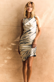 Hand Dyed Shift Midi Silk Dress
