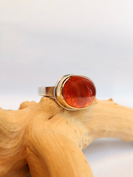 14k Spessartite Garnet Ring - 6.75