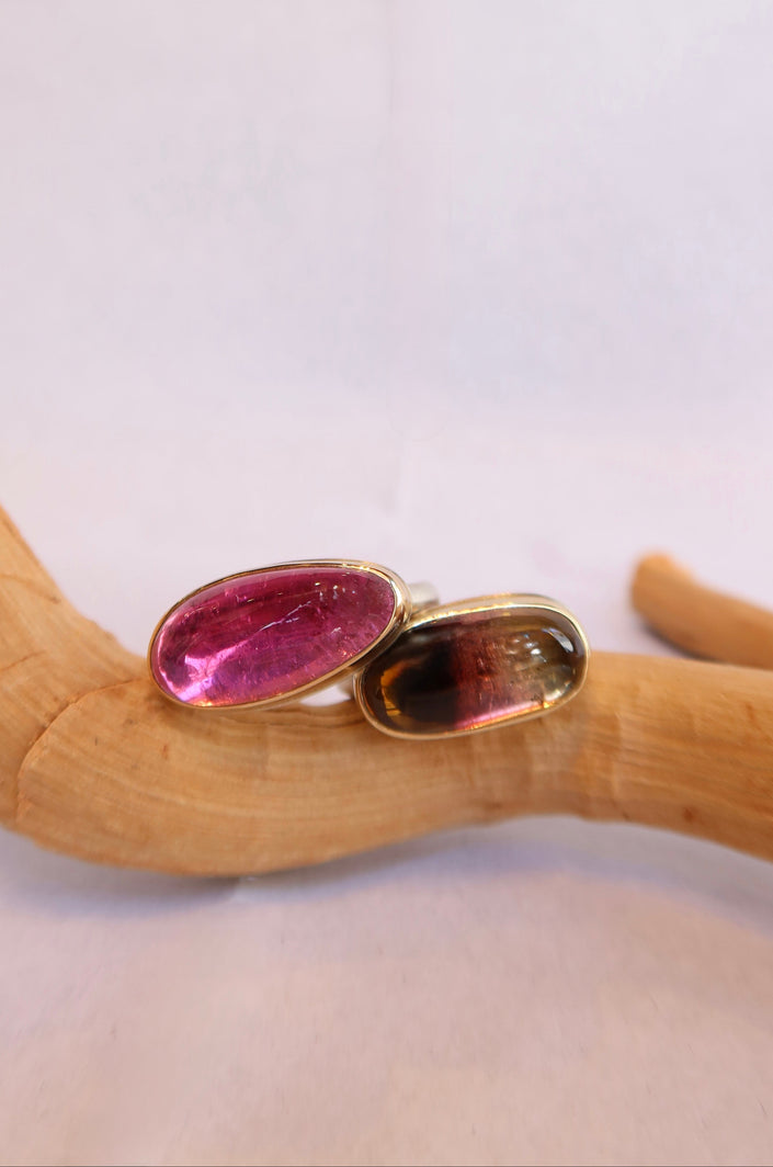 14k Pink Tourmaline Ring - 7.75