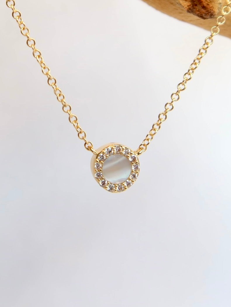 14k Mother Of Pearl Necklace