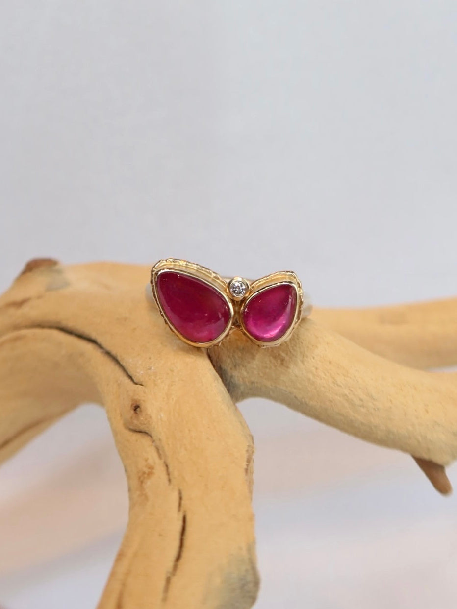 14k African Ruby Ring - 7