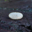 14k Oval Snakeskin Agate Ring - Size 7