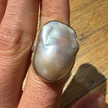 14k Mabe Pearl Ring - Size 8