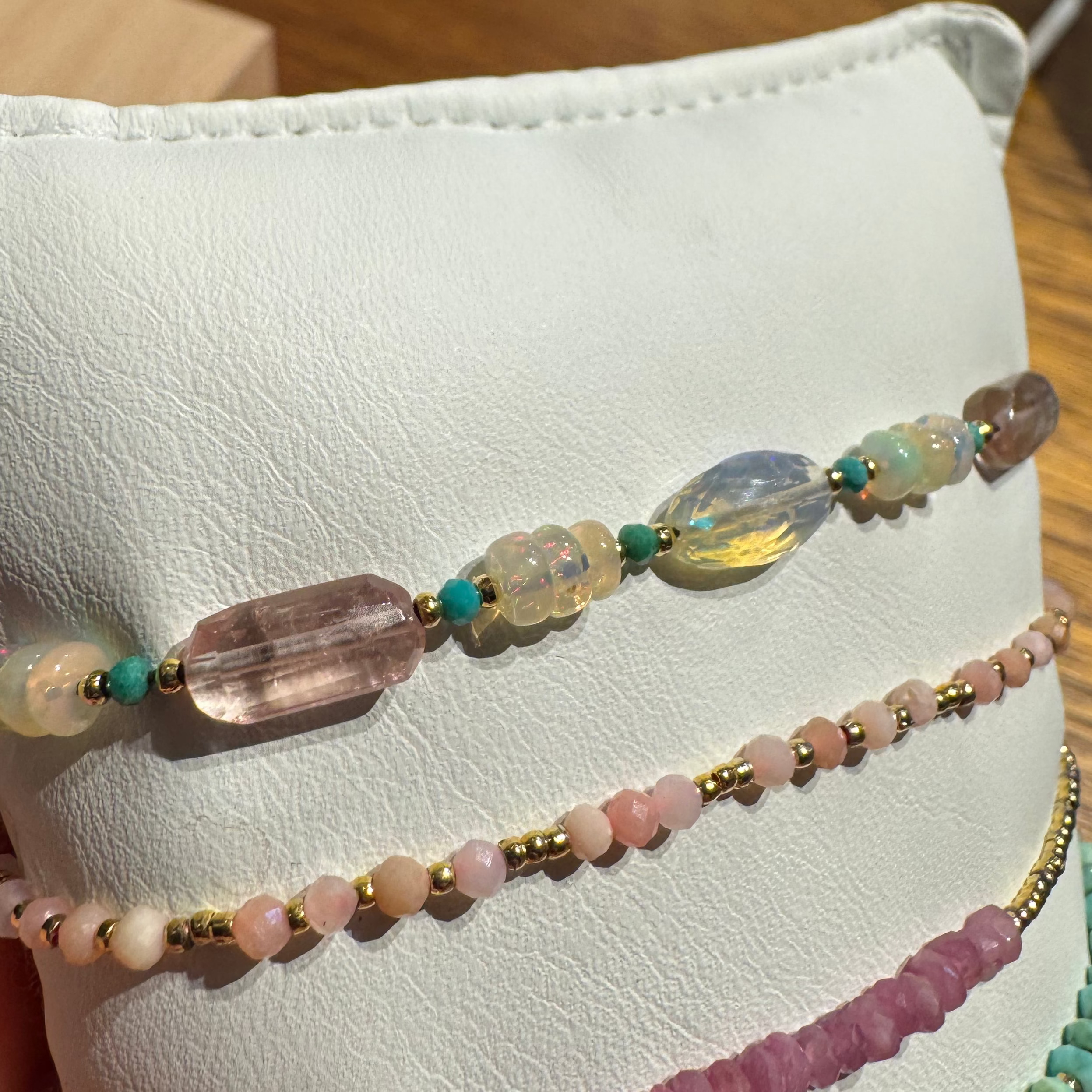 Opal Tourmaline Turquoise Bracelet