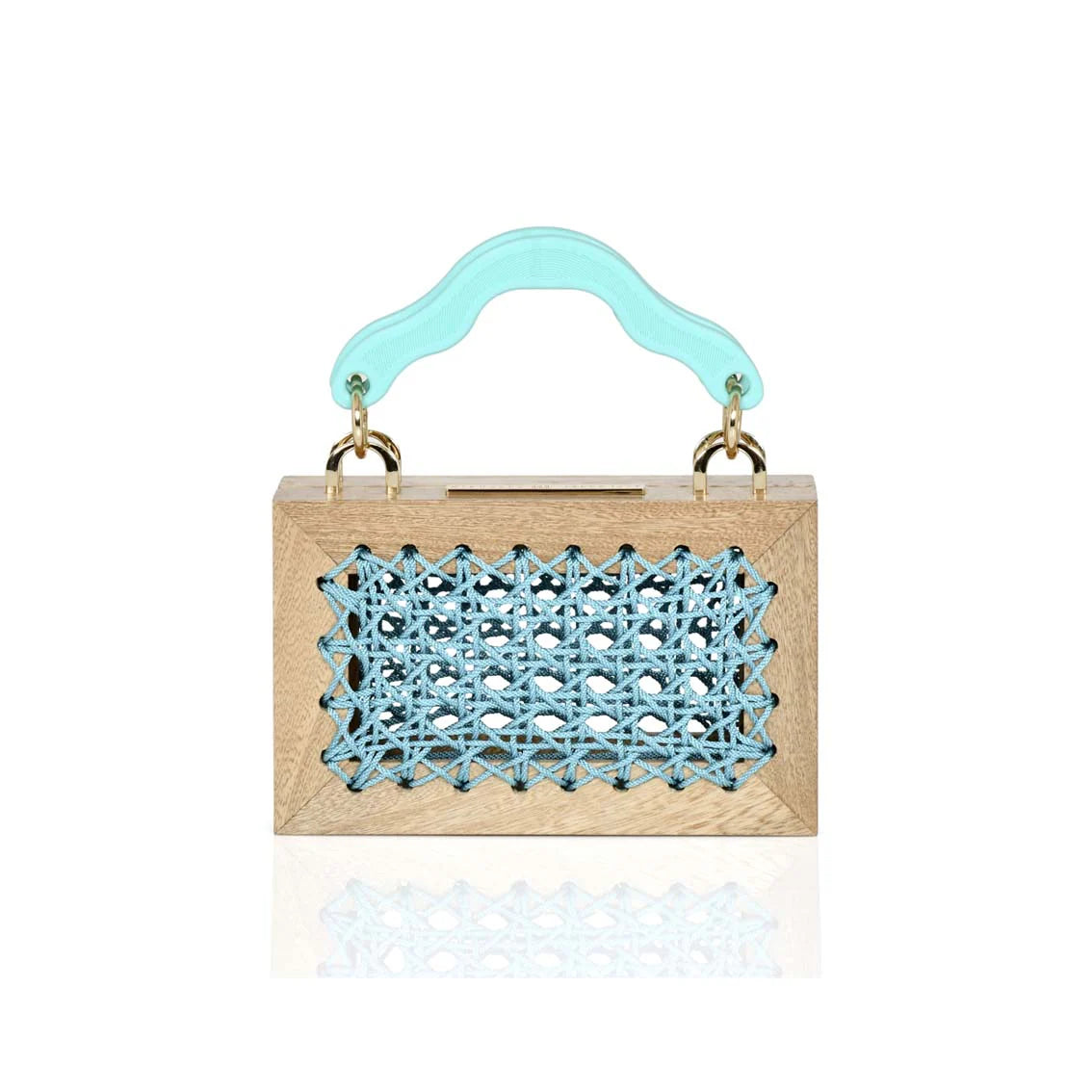 Handmade Wood Purse With Classy Handle