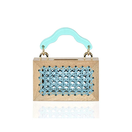 Handmade Wood Purse With Classy Handle