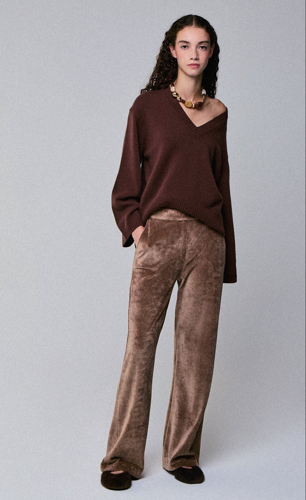 Oversize Cashmere V-Neck Sweater