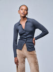 Superfine Merino Rib Button Down
