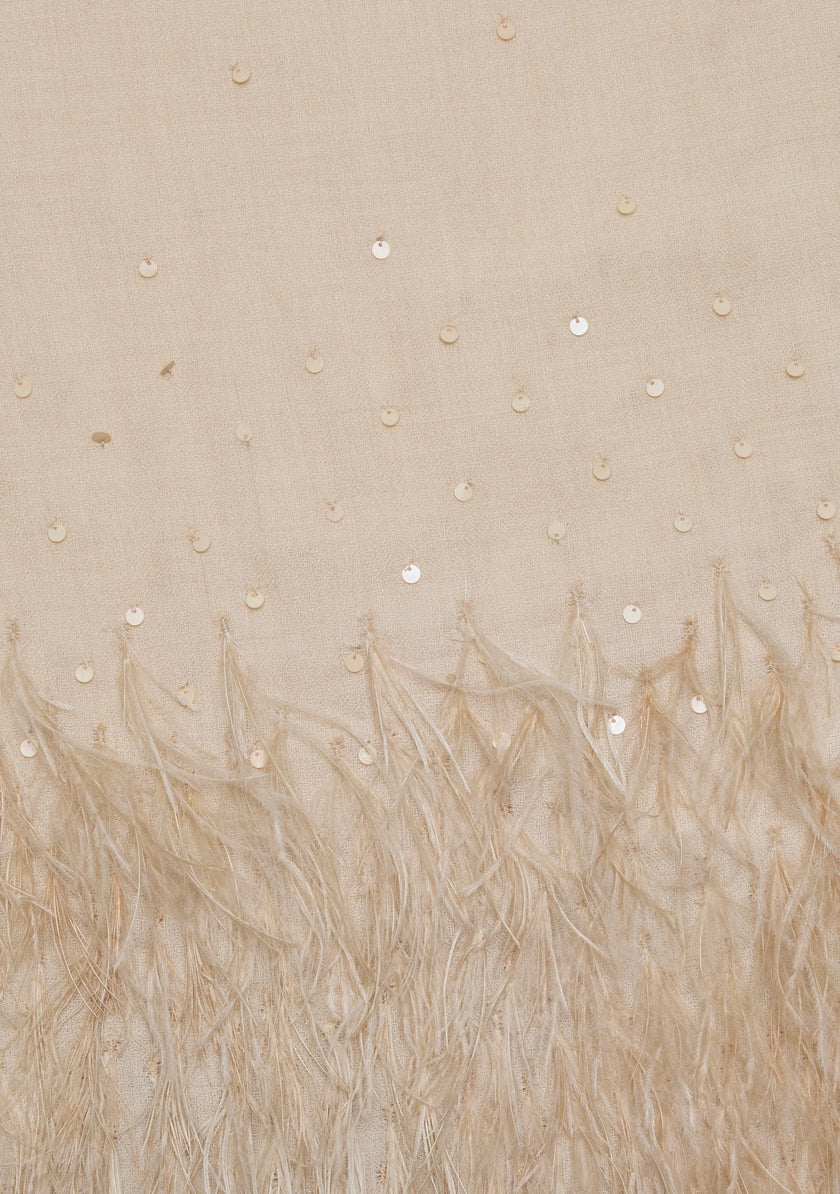 100% Cashmere Lux Ostriche Shawl