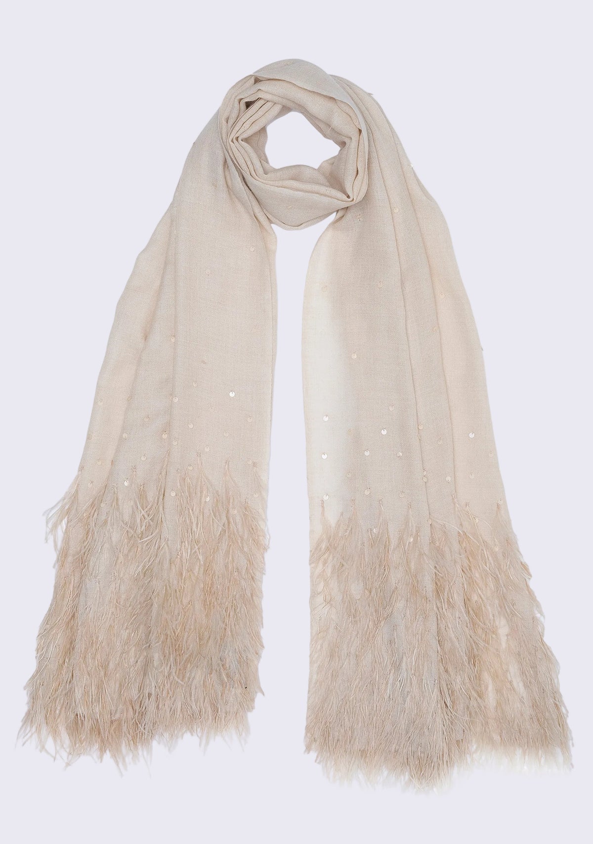 100% Cashmere Lux Ostriche Shawl