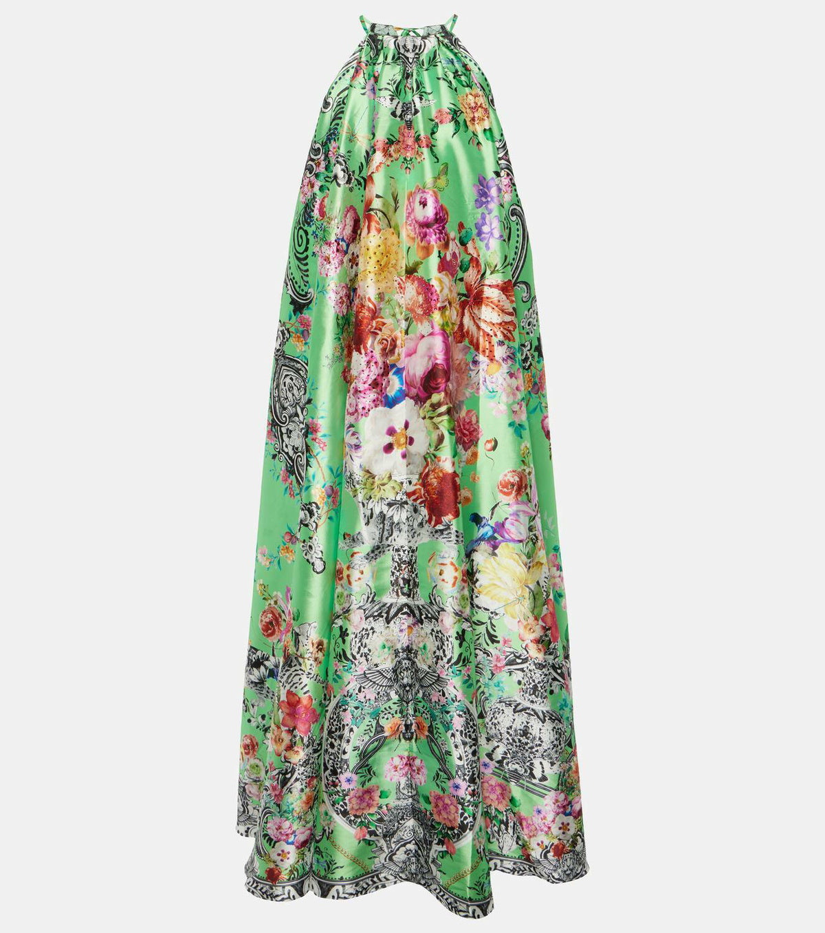 Trapeze Maxi Dress - Porcelain Dream