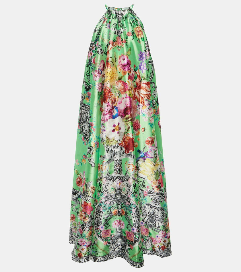 Trapeze Maxi Dress - Porcelain Dream