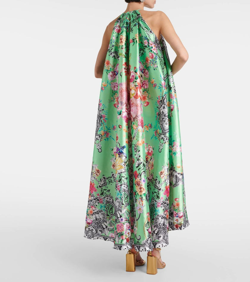 Trapeze Maxi Dress - Porcelain Dream