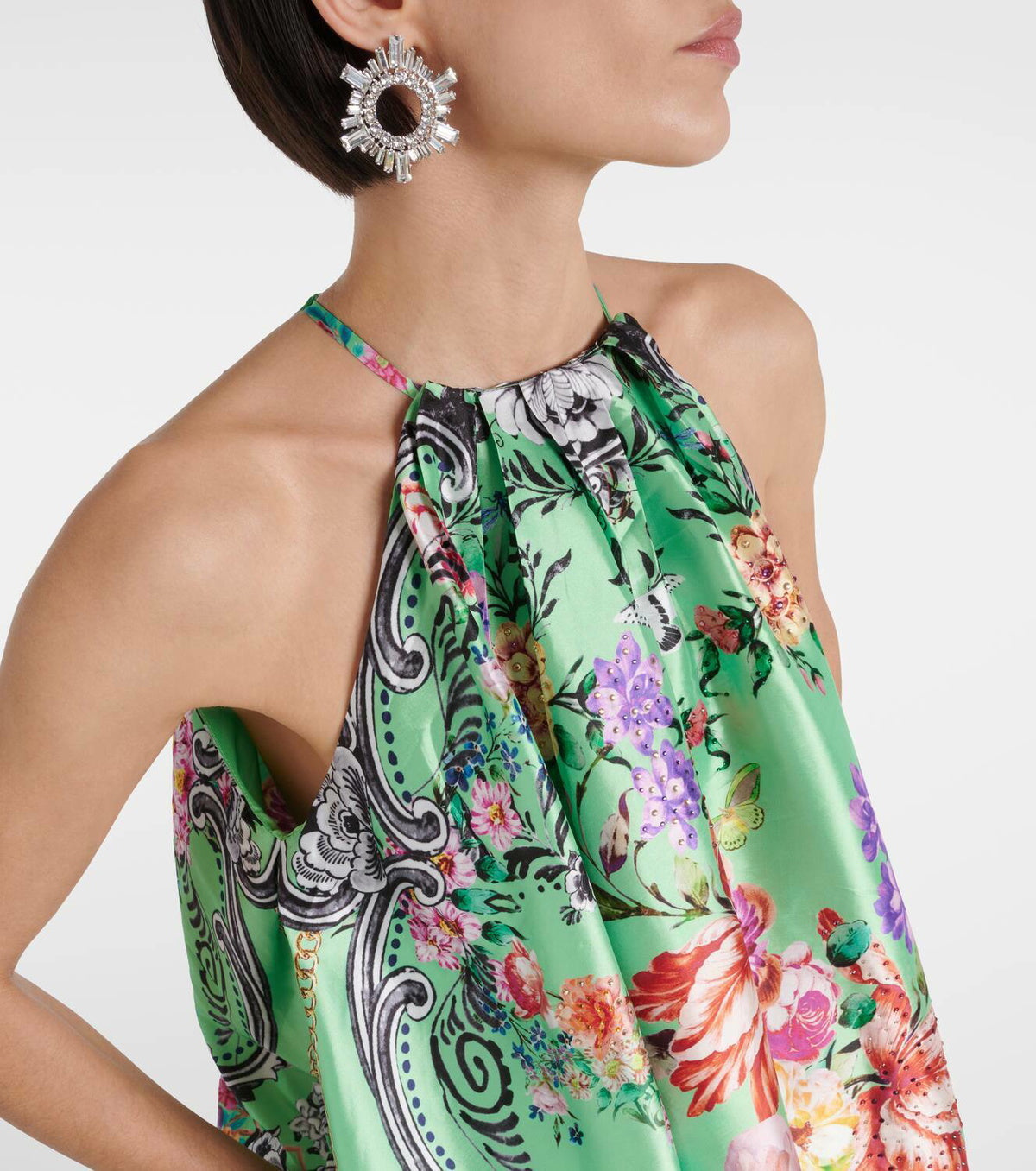 Trapeze Maxi Dress - Porcelain Dream
