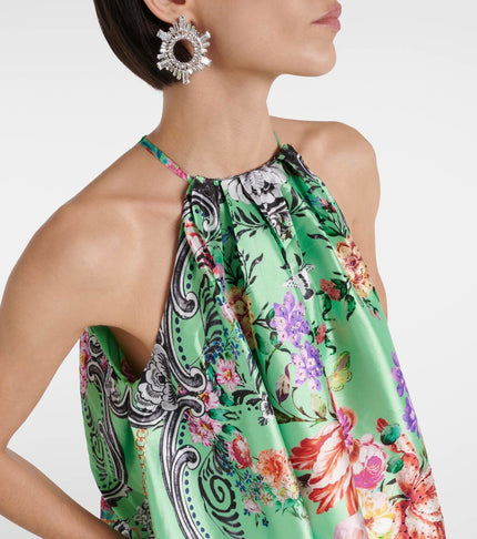 Trapeze Maxi Dress - Porcelain Dream