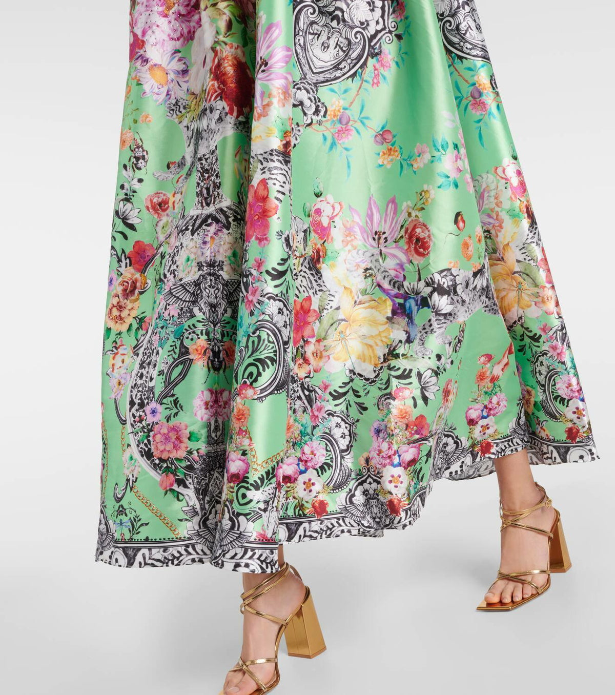 Trapeze Maxi Dress - Porcelain Dream