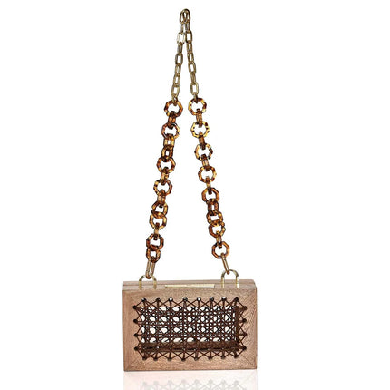 Handmade Wood Purse Matching Chain