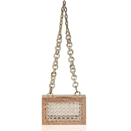 Handmade Wood Purse Matching Chain