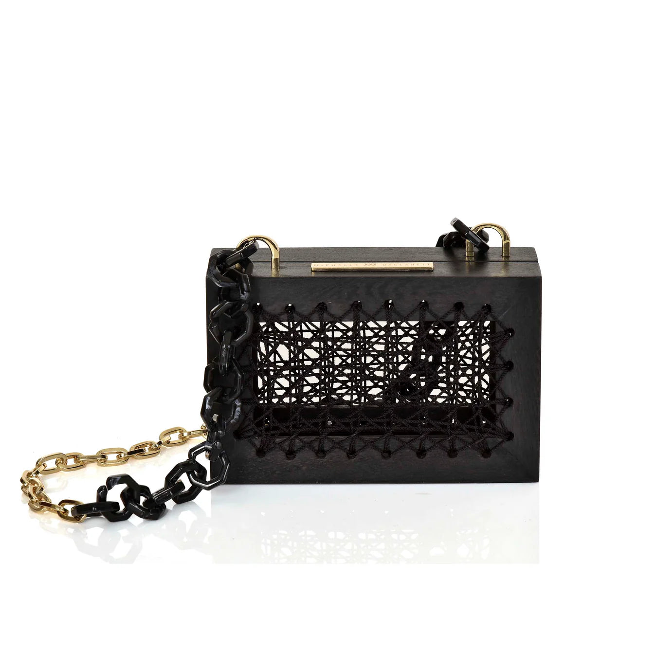Handmade Wood Purse With Matching Chain Strap