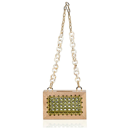 Handmade Wood Purse Matching Chain