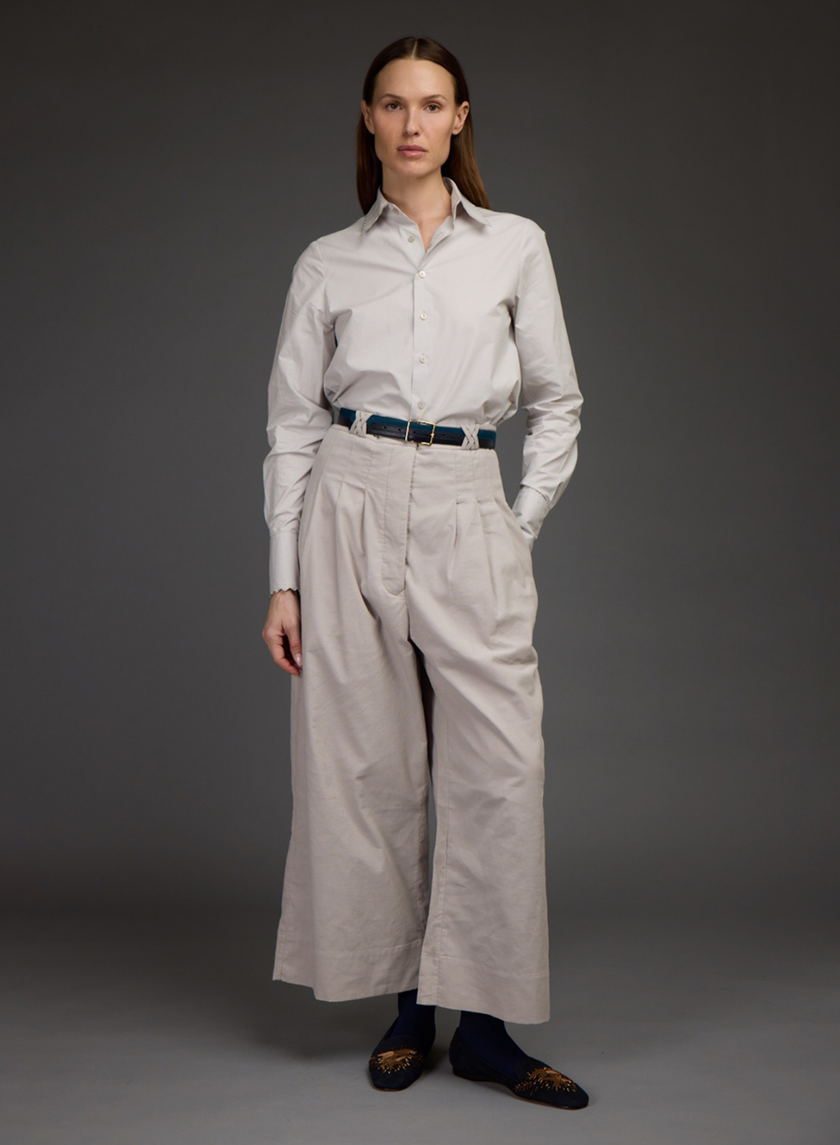 Scallop Cotton Blouse