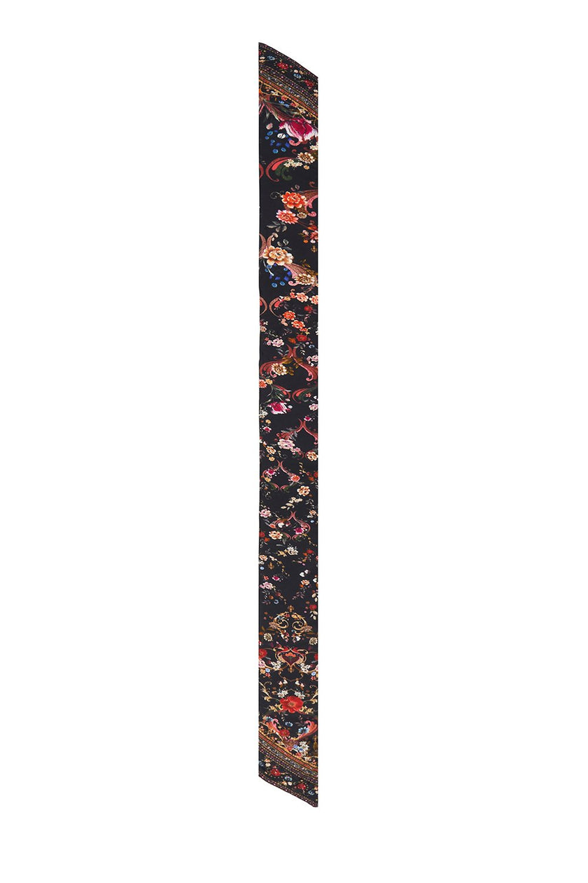 Long Skinny Silk Scarf