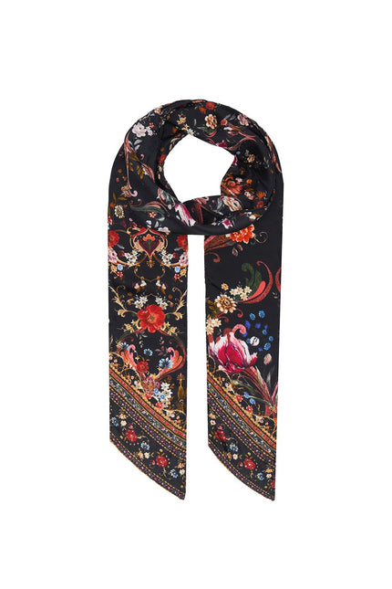 Long Skinny Silk Scarf