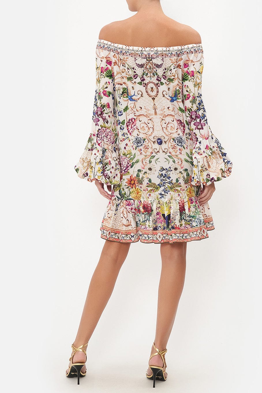 Blouson Sleeve A Line Dress - Small - LAST ONE