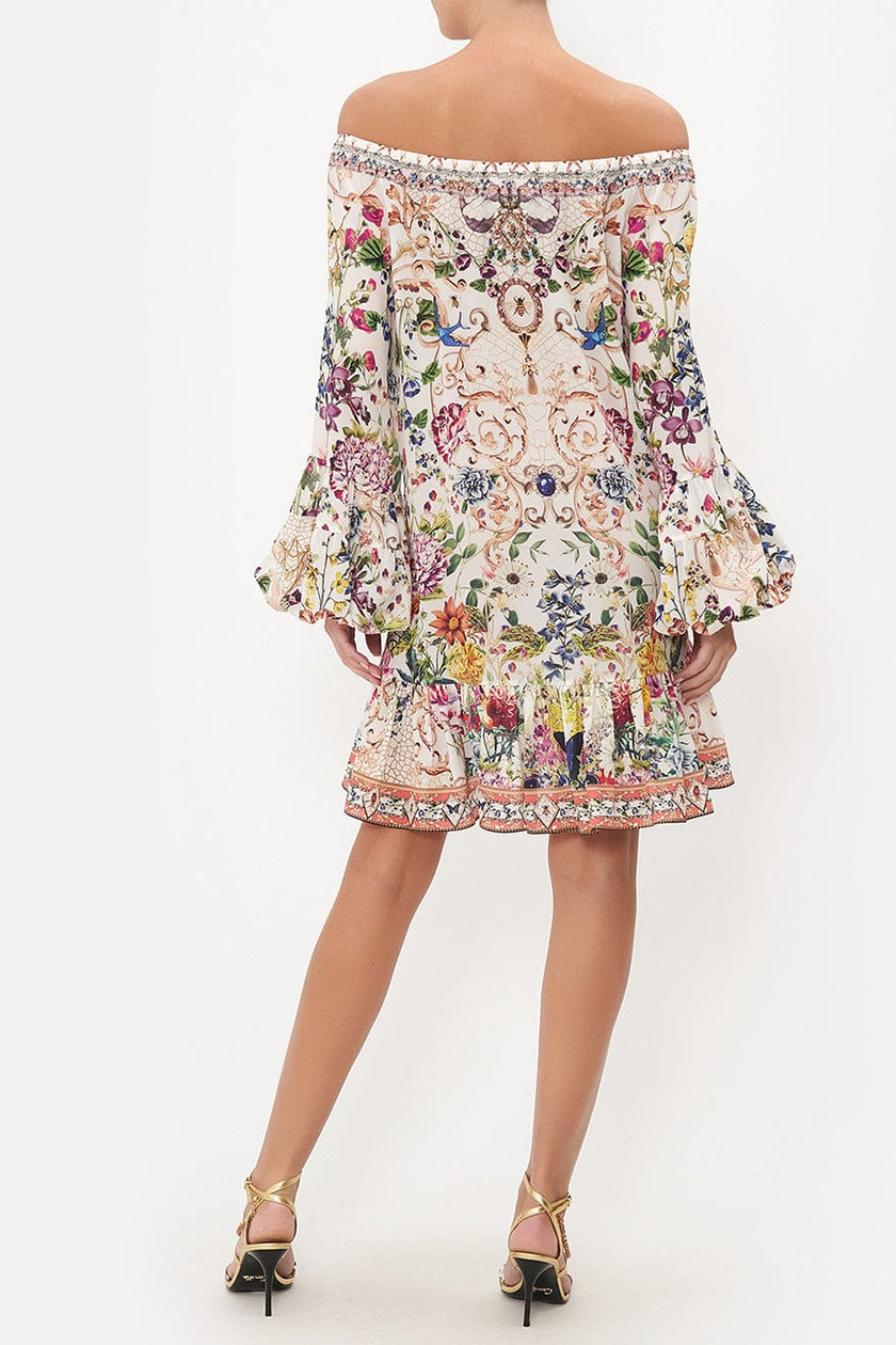 Blouson Sleeve A Line Dress - Small - LAST ONE