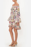 Blouson Sleeve A Line Dress - Small - LAST ONE
