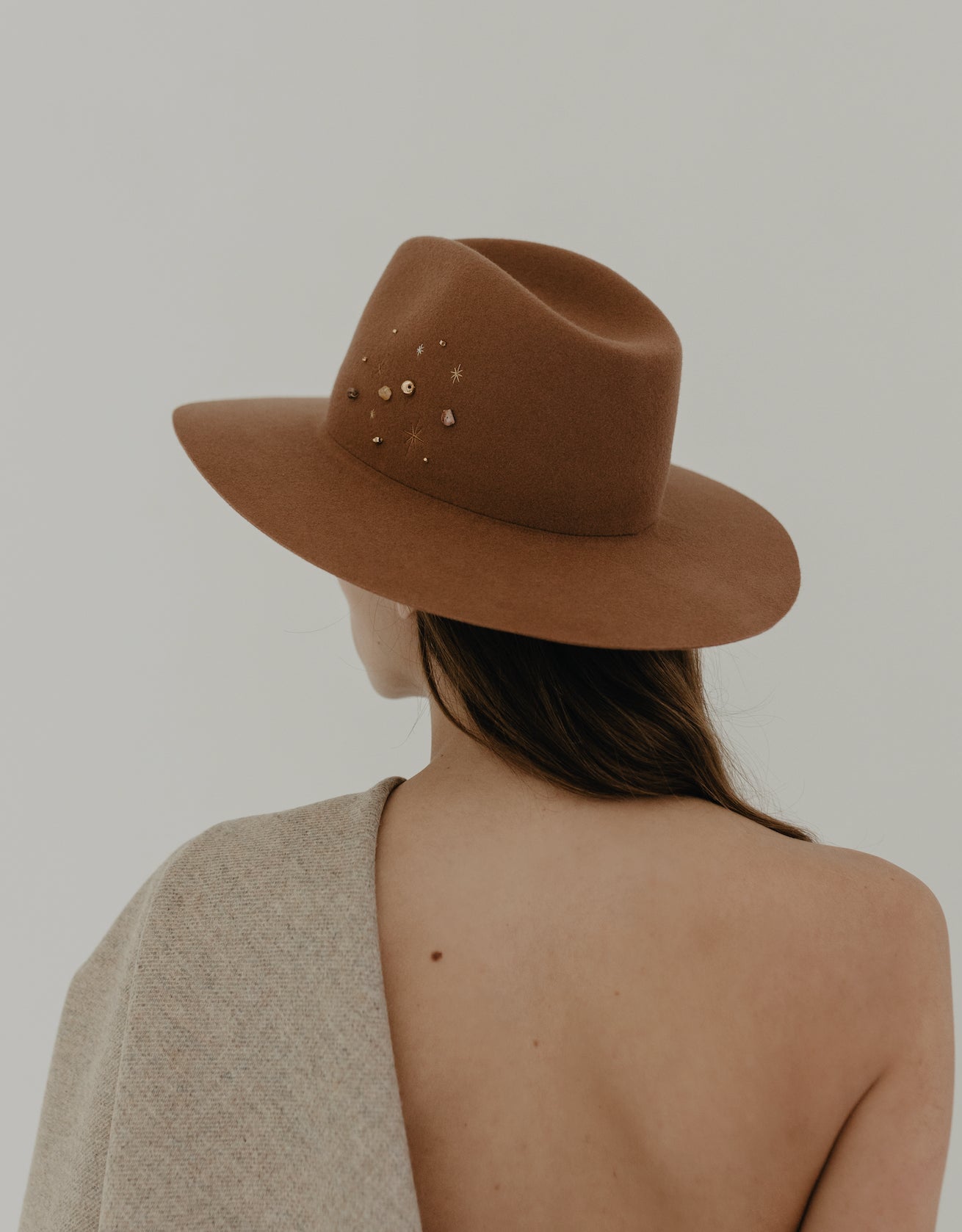 Star Detailed 100% Felt Hat