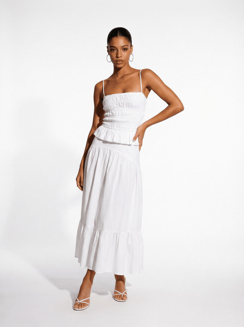 The Indra Skirt - White