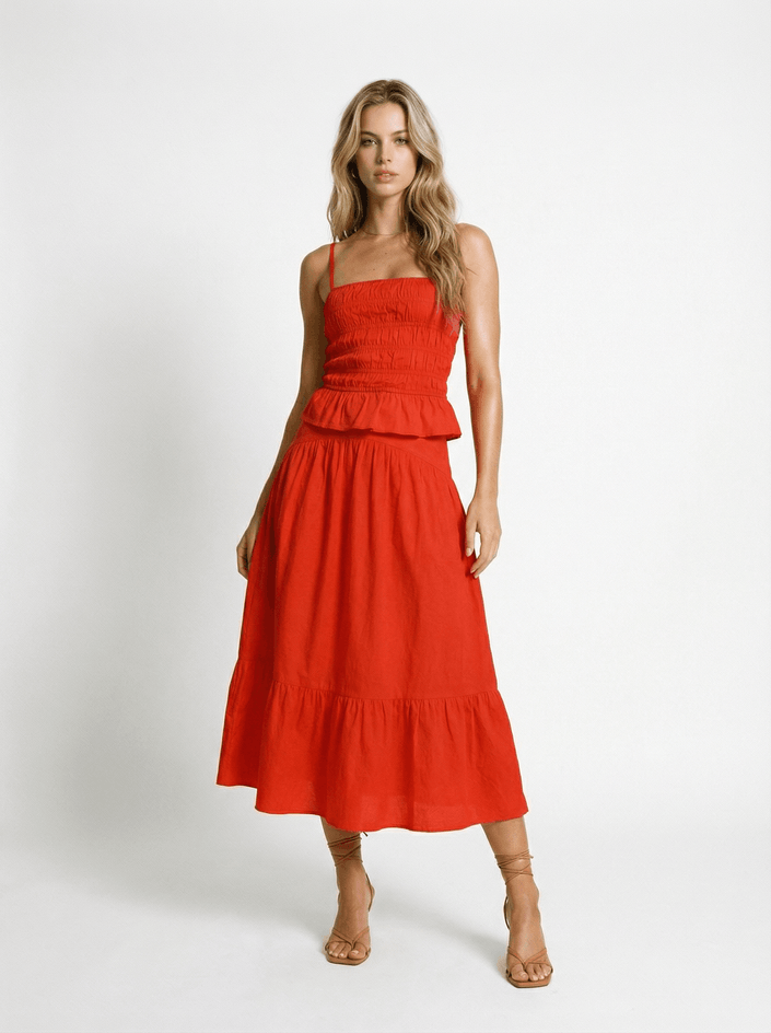 The Indra Skirt - Habanero