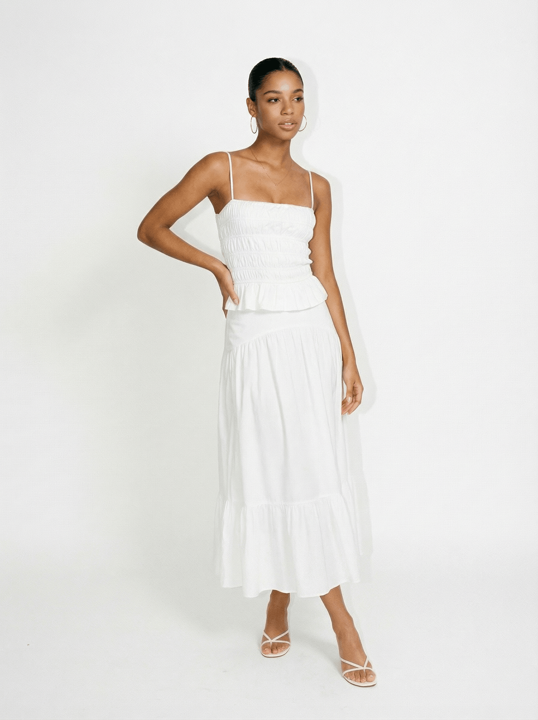 The Indra Skirt - White