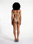 Ruched Cheeky Bikini Bottom With The Tie Sides