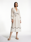 Classic Wrap Dress With Hem Detail