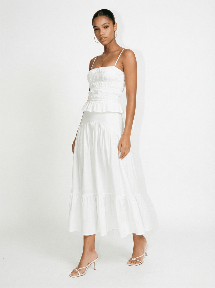 The Indra Skirt - White