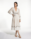 Classic Wrap Dress With Hem Detail