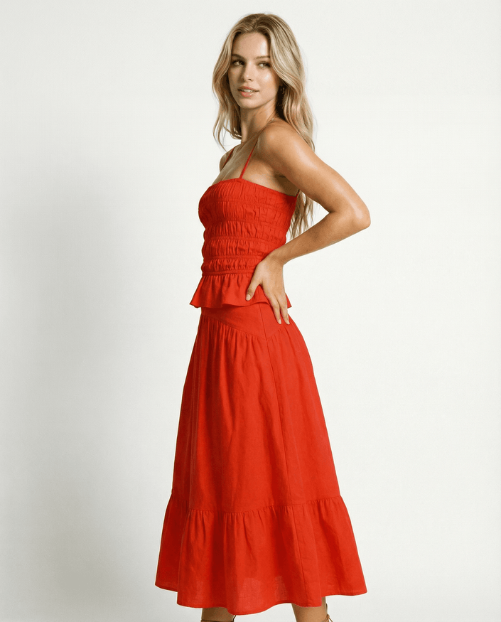 The Indra Skirt - Habanero
