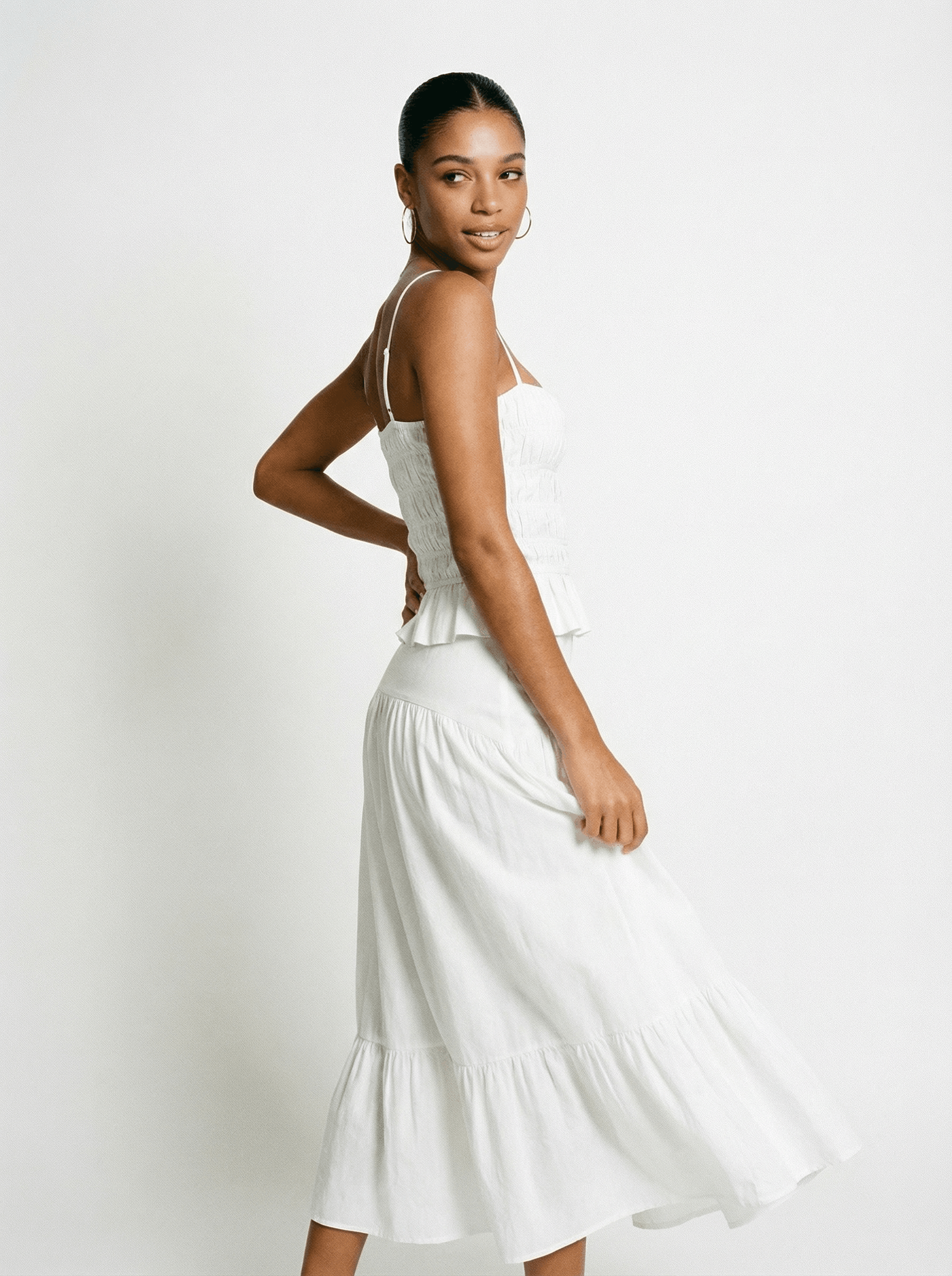 The Indra Skirt - White