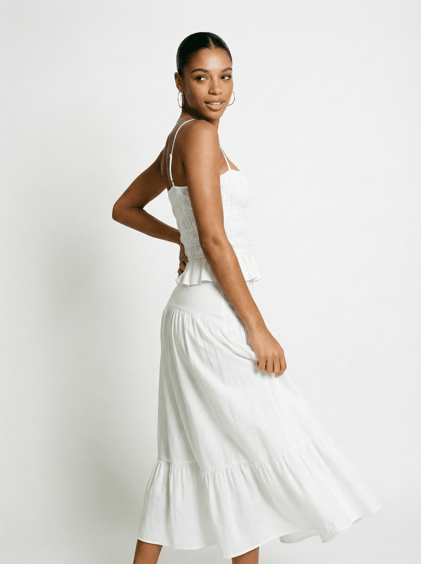 The Indra Skirt - White