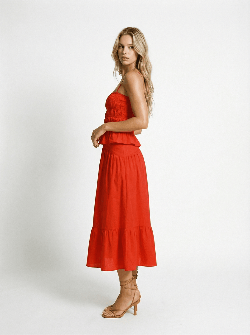 The Indra Skirt - Habanero
