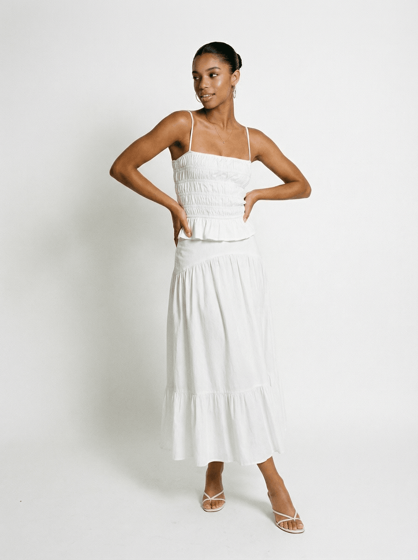 The Indra Skirt - White