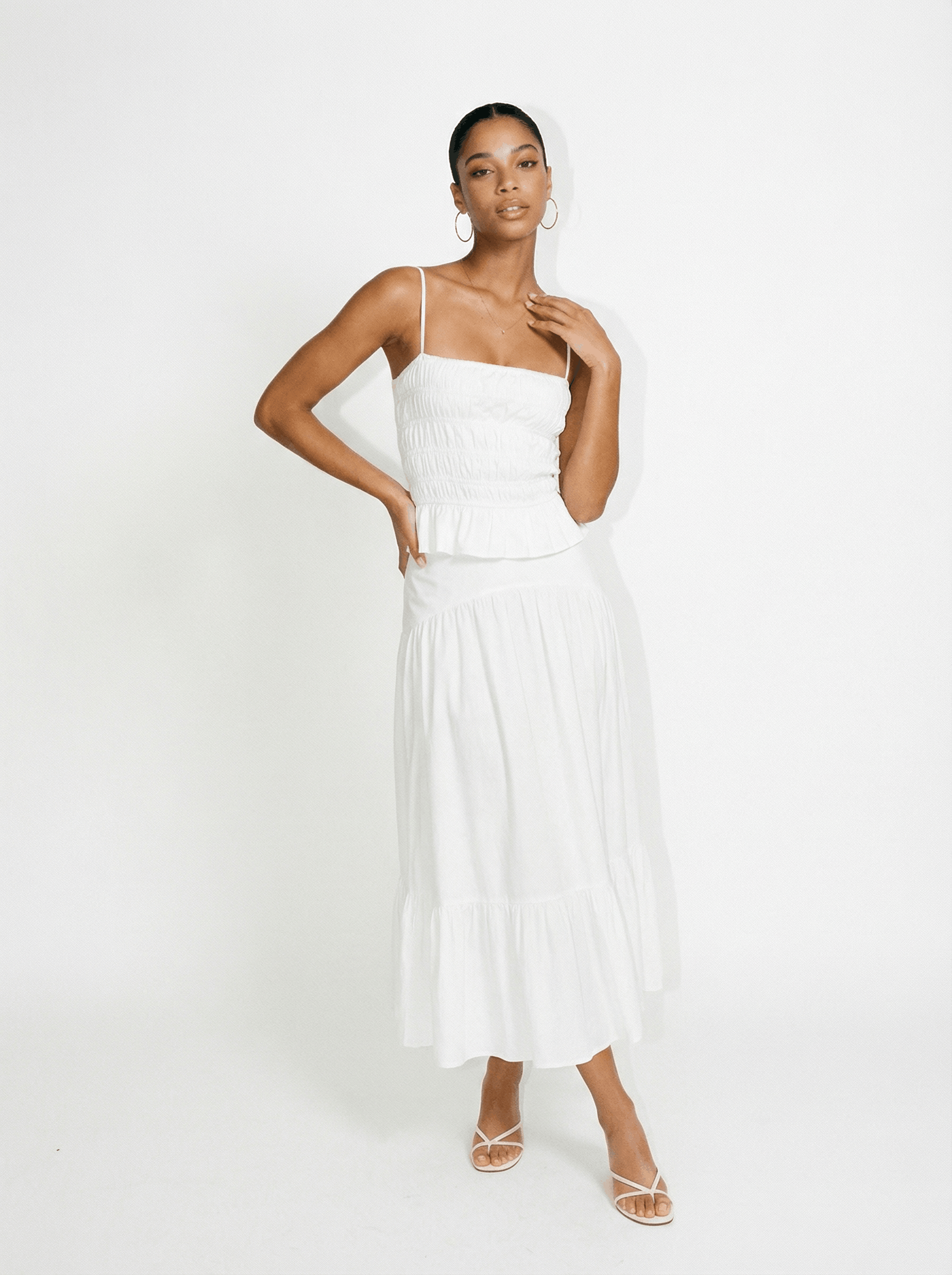 The Indra Skirt - White