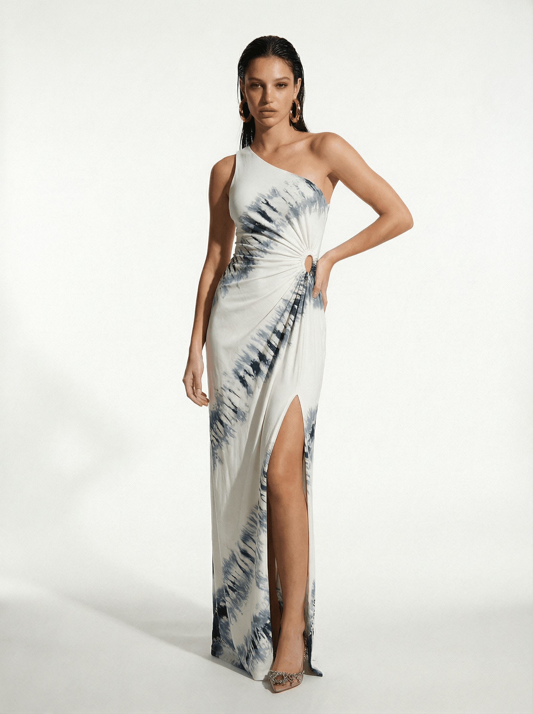 One Shoulder Maxi Dress