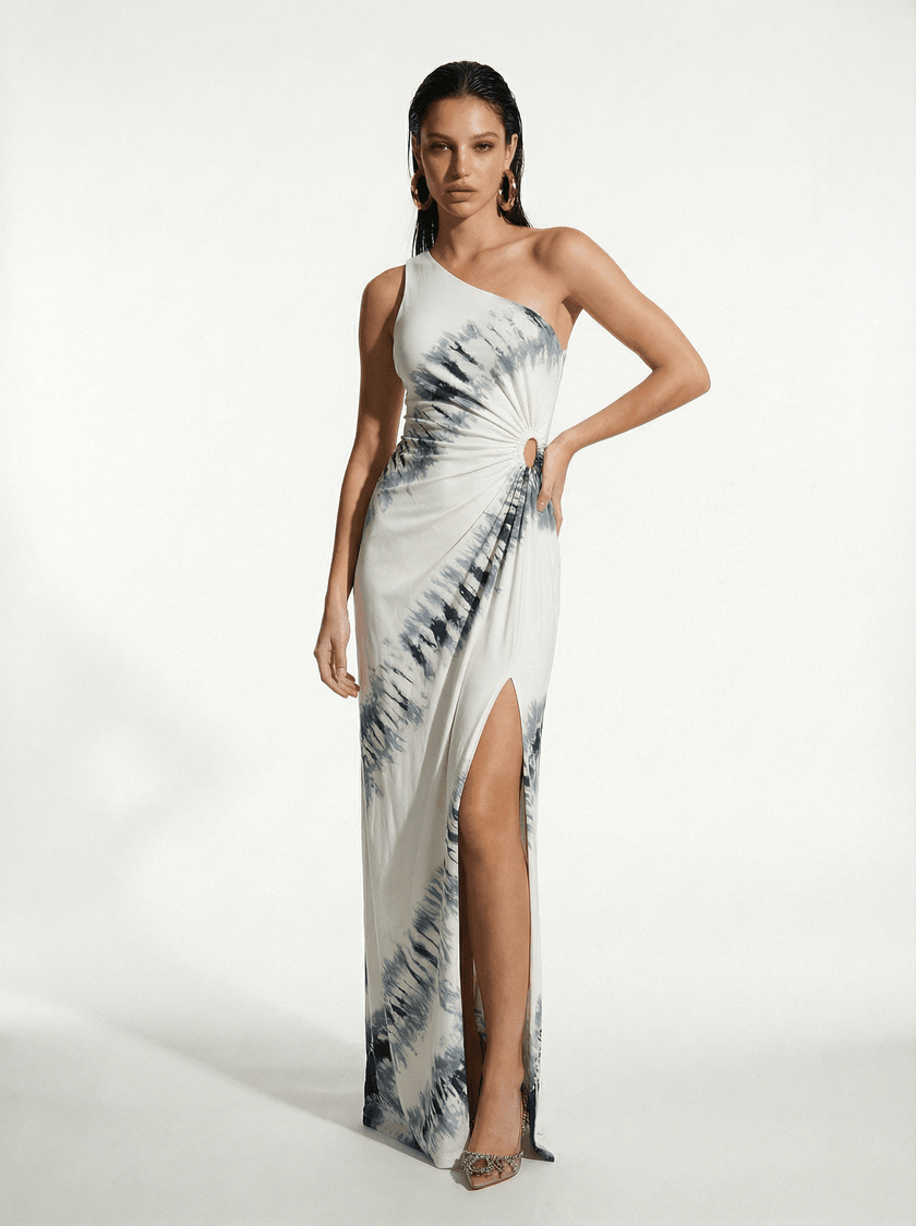 One Shoulder Maxi Dress