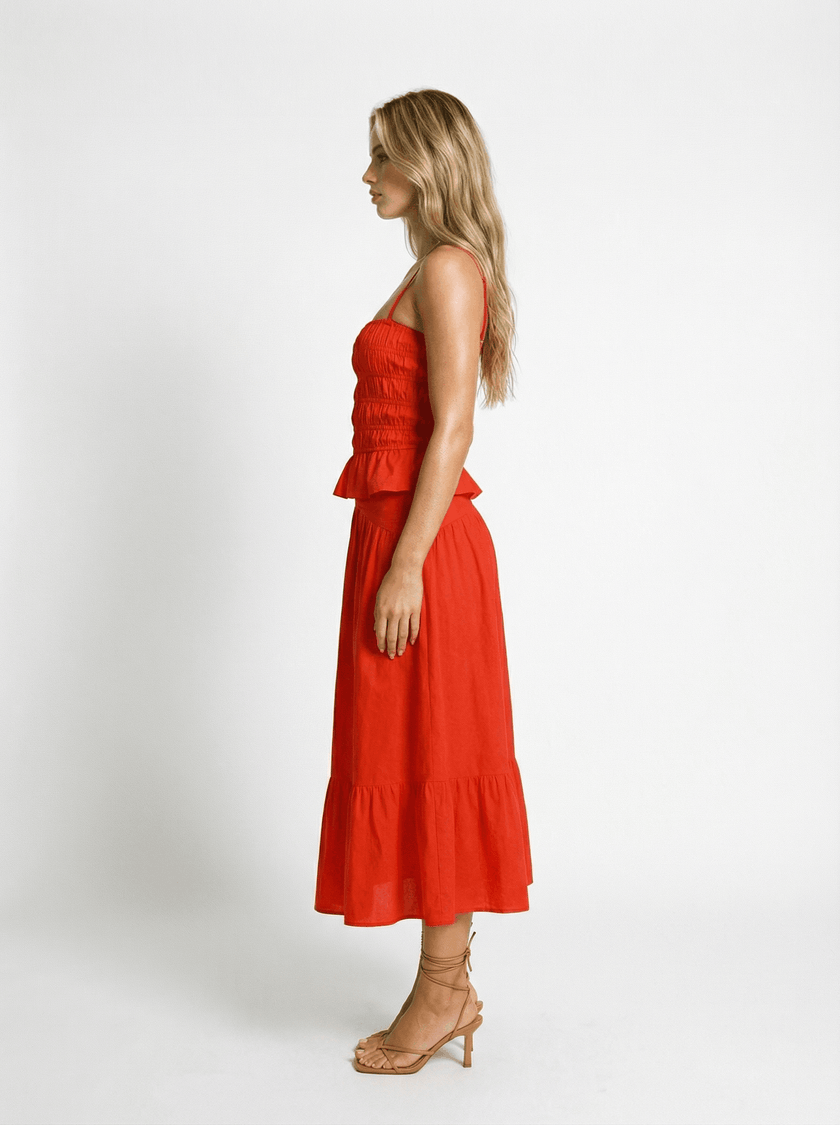 The Indra Skirt - Habanero