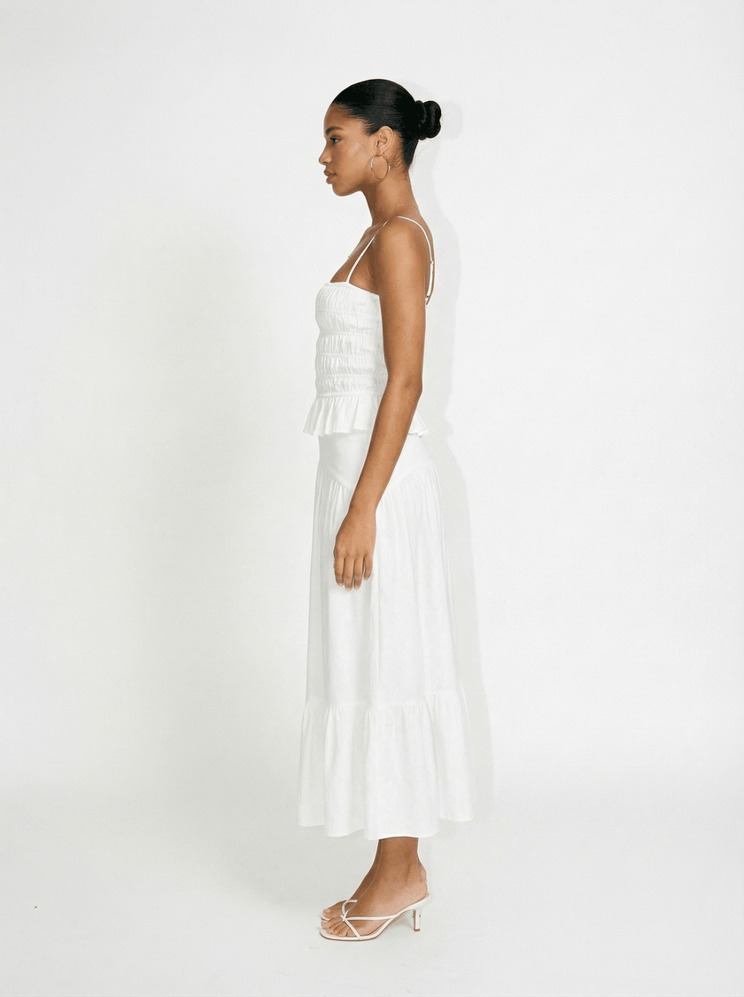 The Indra Skirt - White
