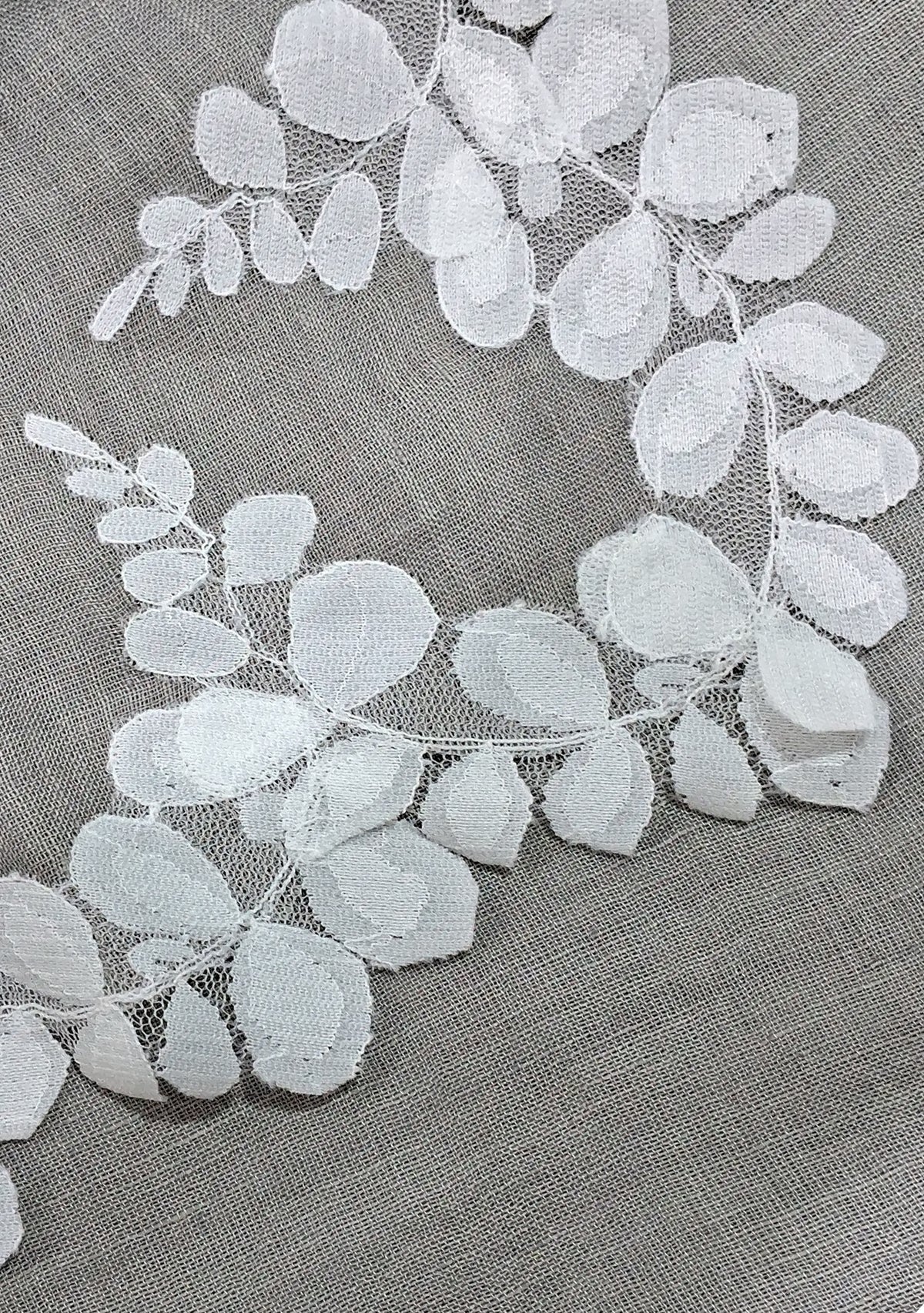 Linen & Modal Scalloped Shawl